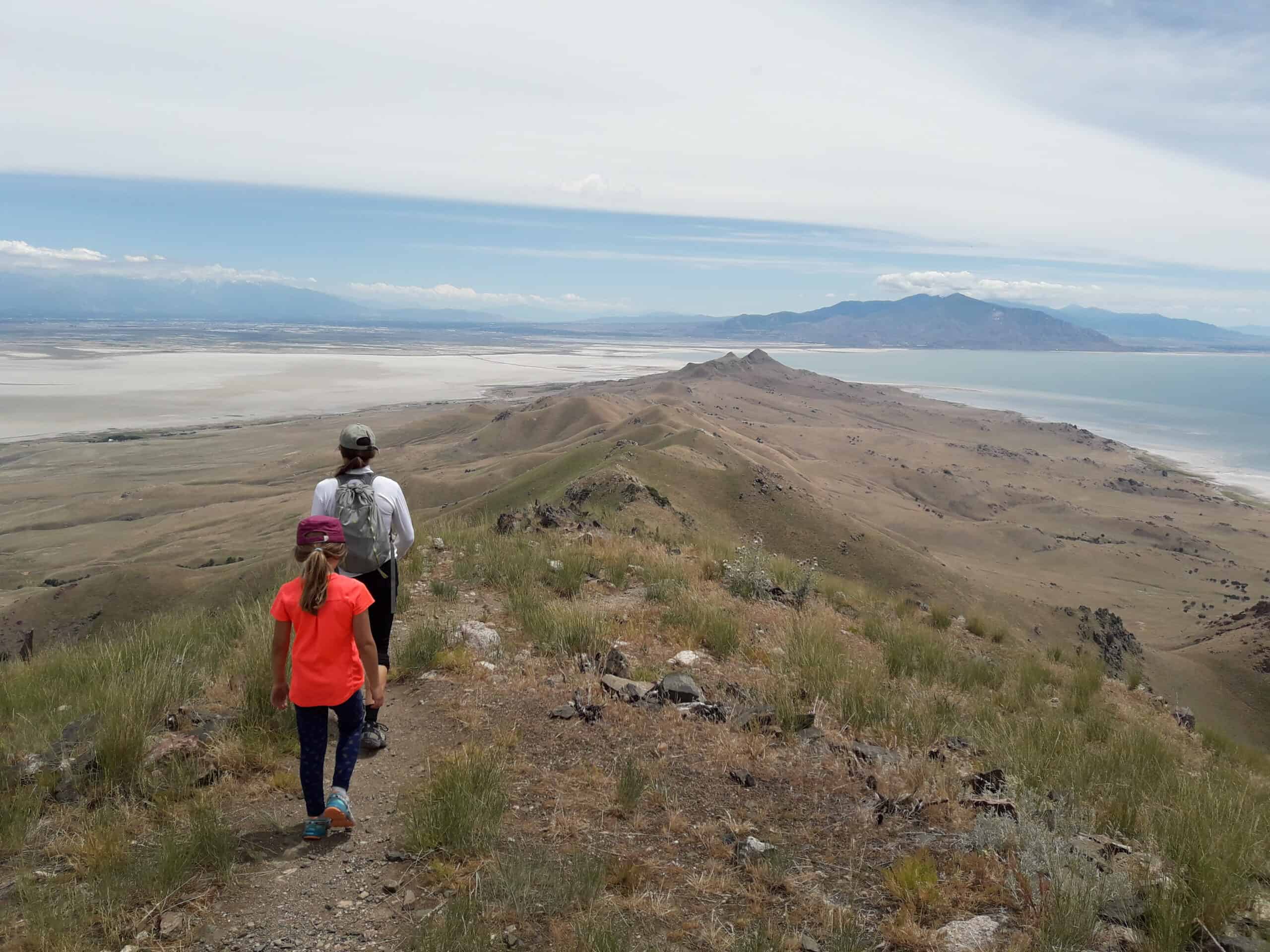 Microadventure hiking Frary Peak Antelope Island State Park Utah
